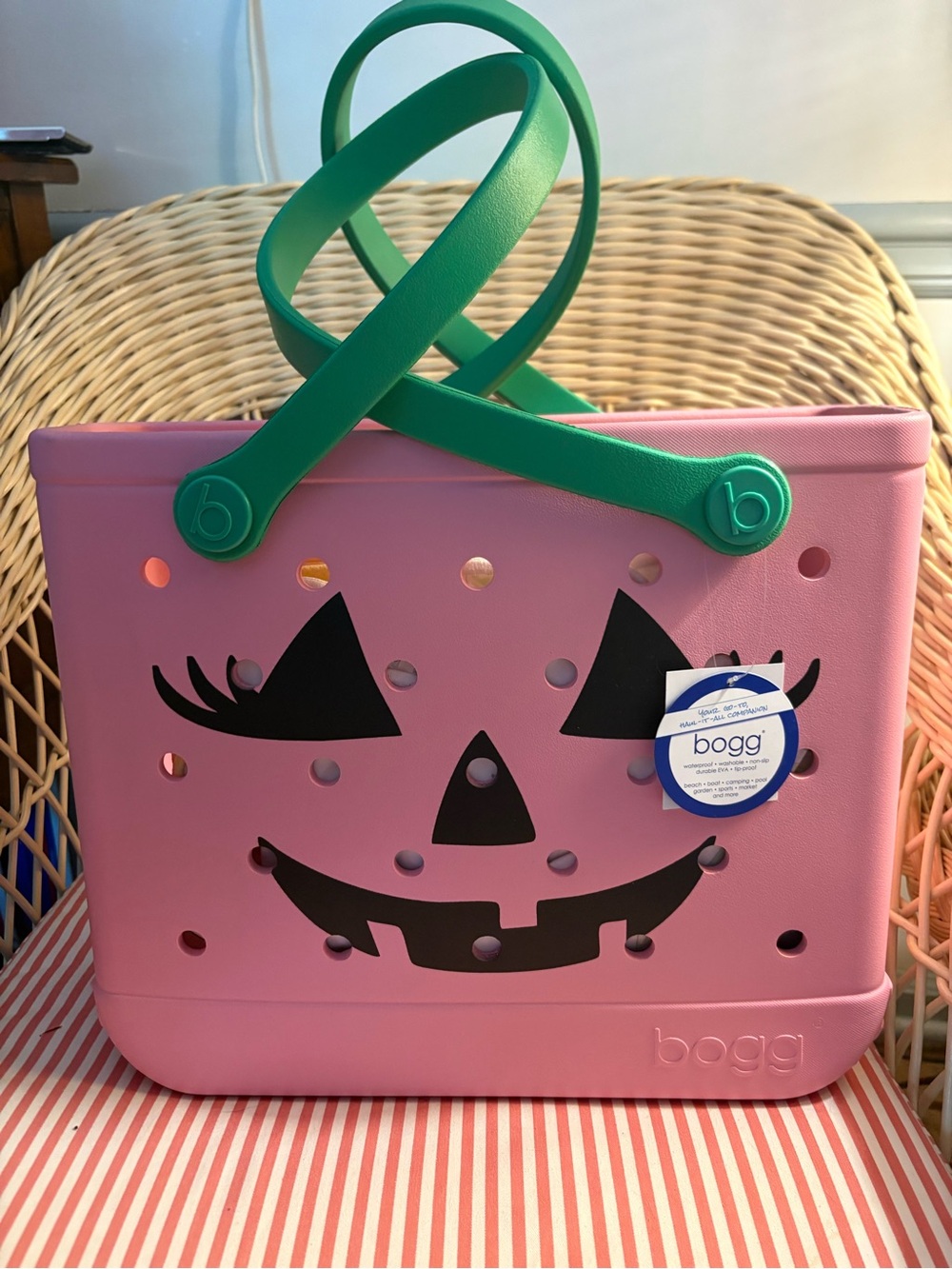 BOGG Limited Edition Pink Pumpkin tote.